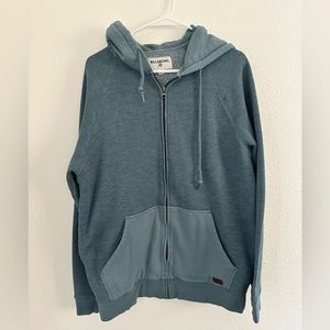 Billabong Light Blue Men’s Medium Weight Zip Up Hoodie